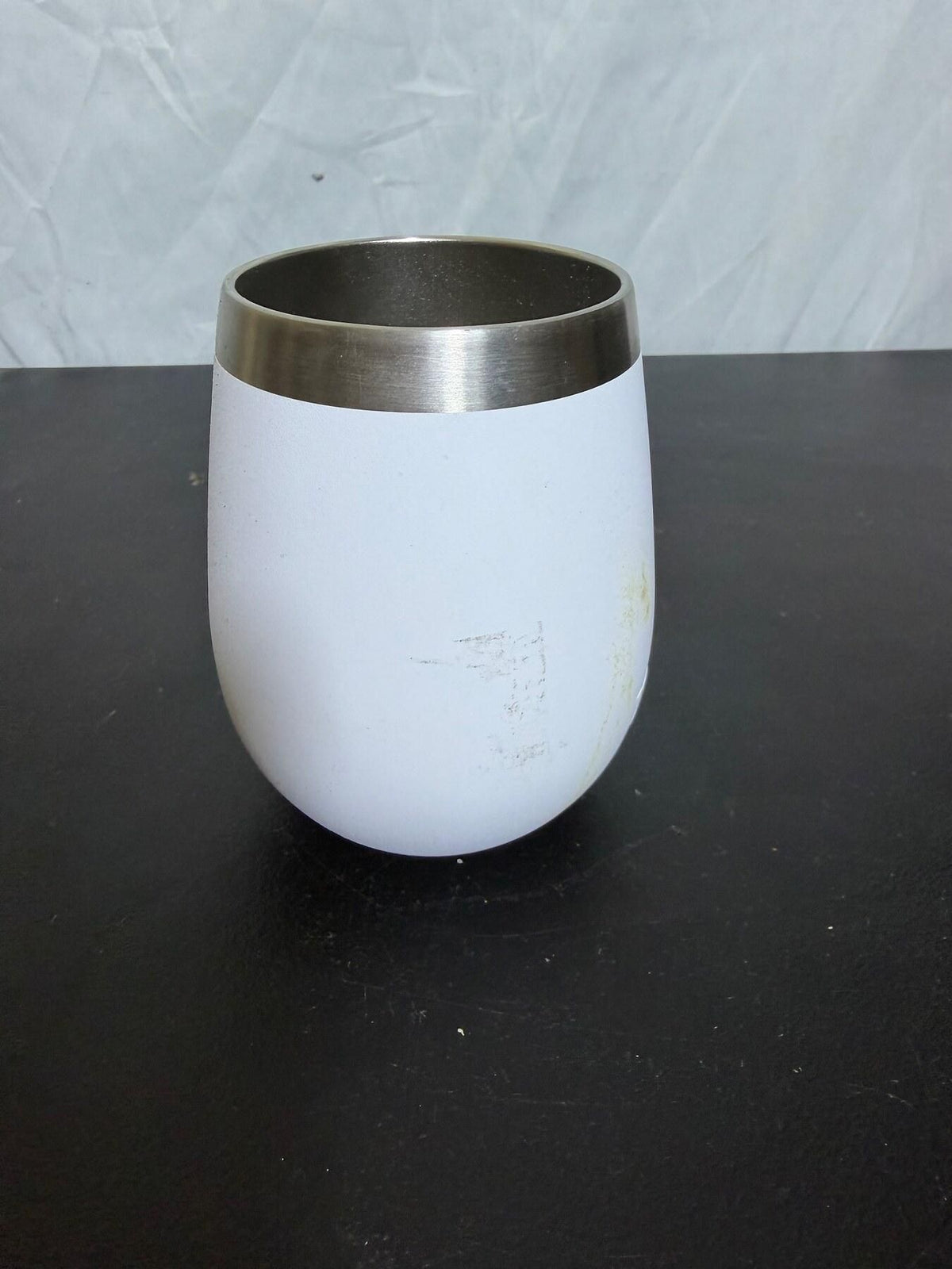 Yeti 10oz White Stainless Steel Insulated Stemless Tumbler Cup - Wormhole Thrift