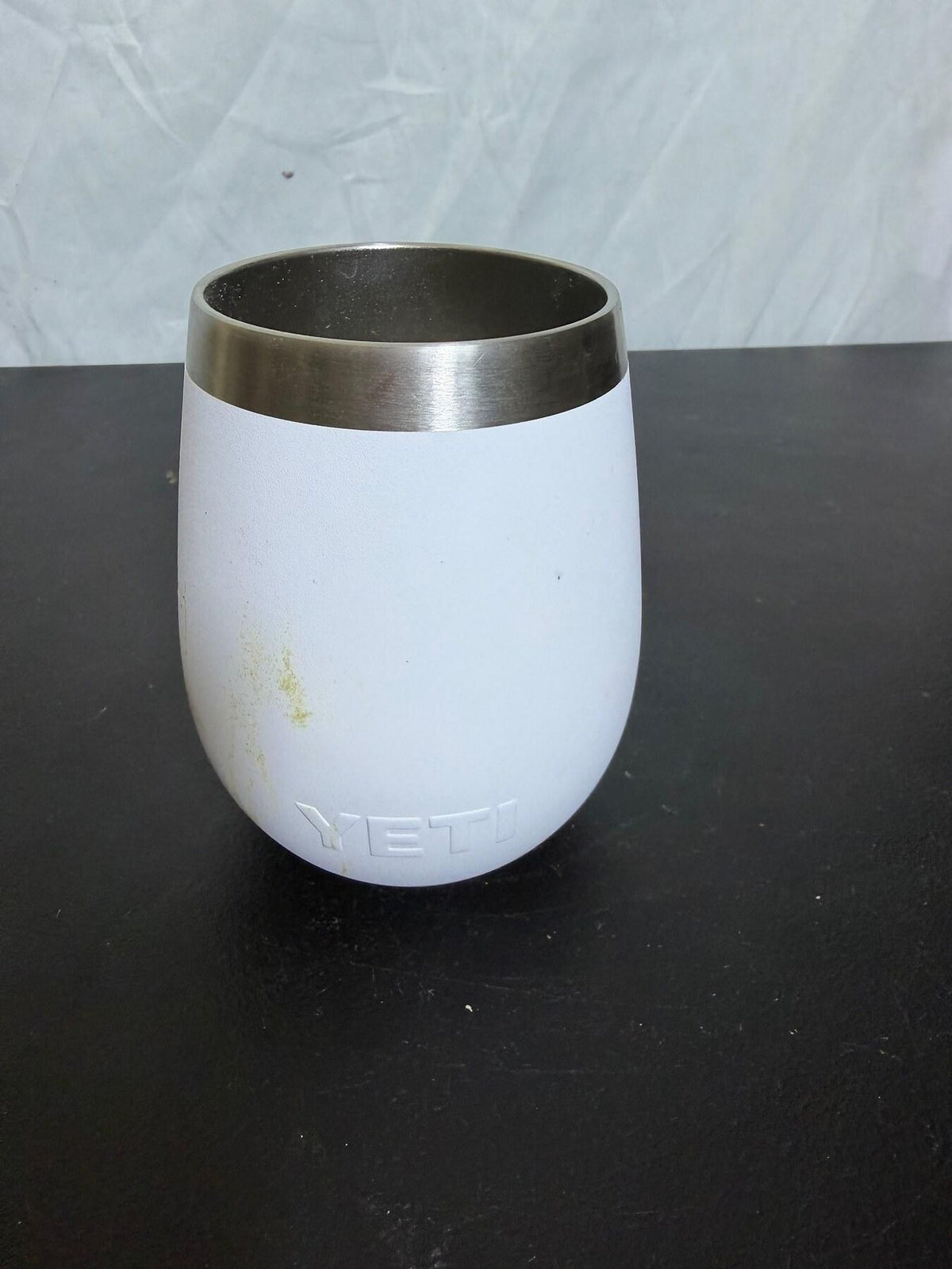 Yeti 10oz White Stainless Steel Insulated Stemless Tumbler Cup - Wormhole Thrift