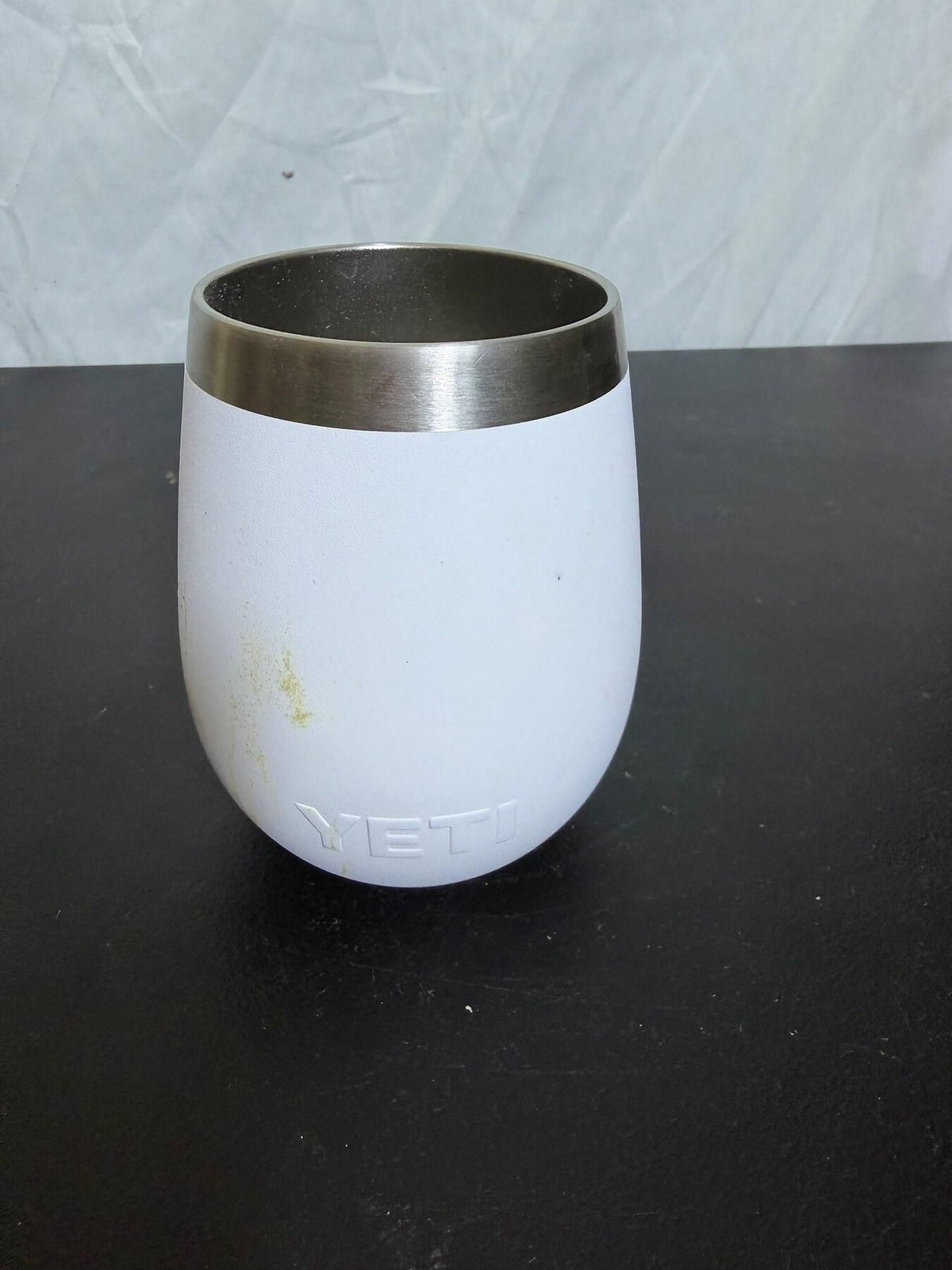Yeti 10oz White Stainless Steel Insulated Stemless Tumbler Cup - Wormhole Thrift