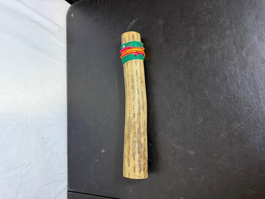 Vintage Wooden Rainstick Folk Art Musical Instrument 13.5" Long - Wormhole Thrift