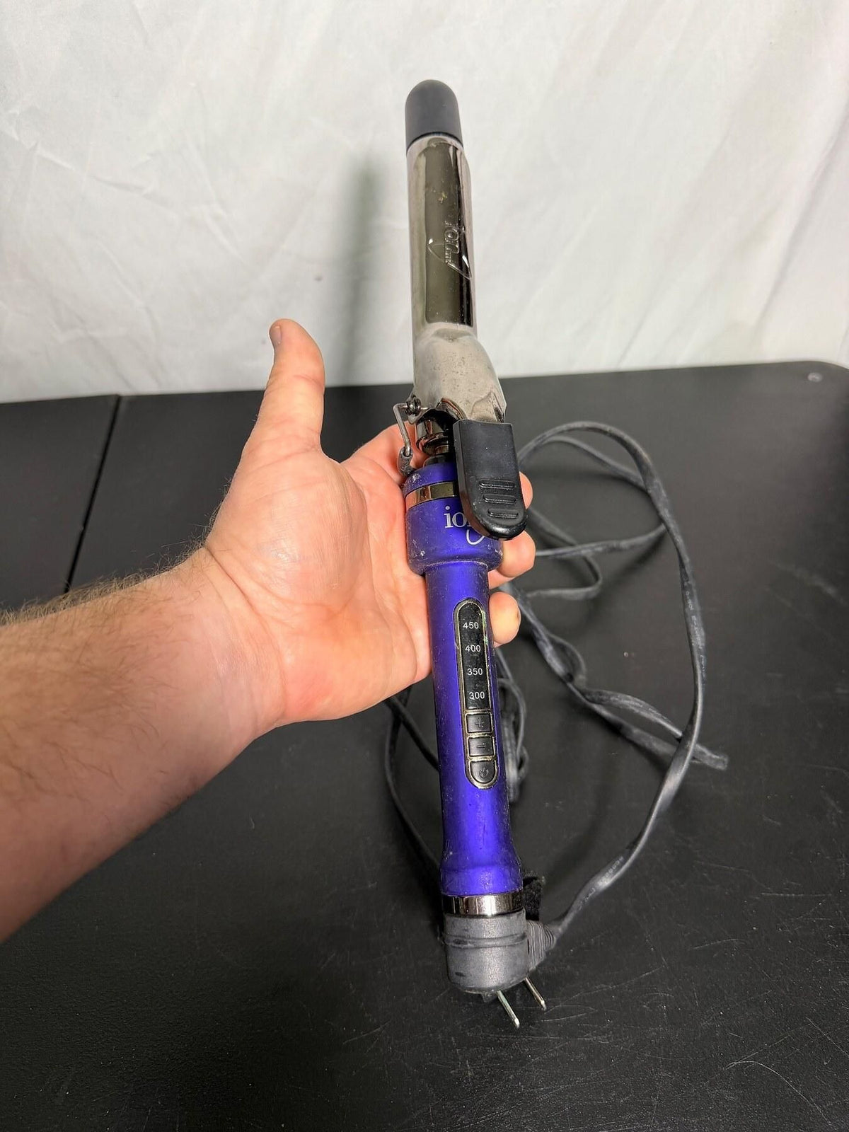 Ion Curling Iron Hair Styling Tool with Temperature Control - Wormhole Thrift
