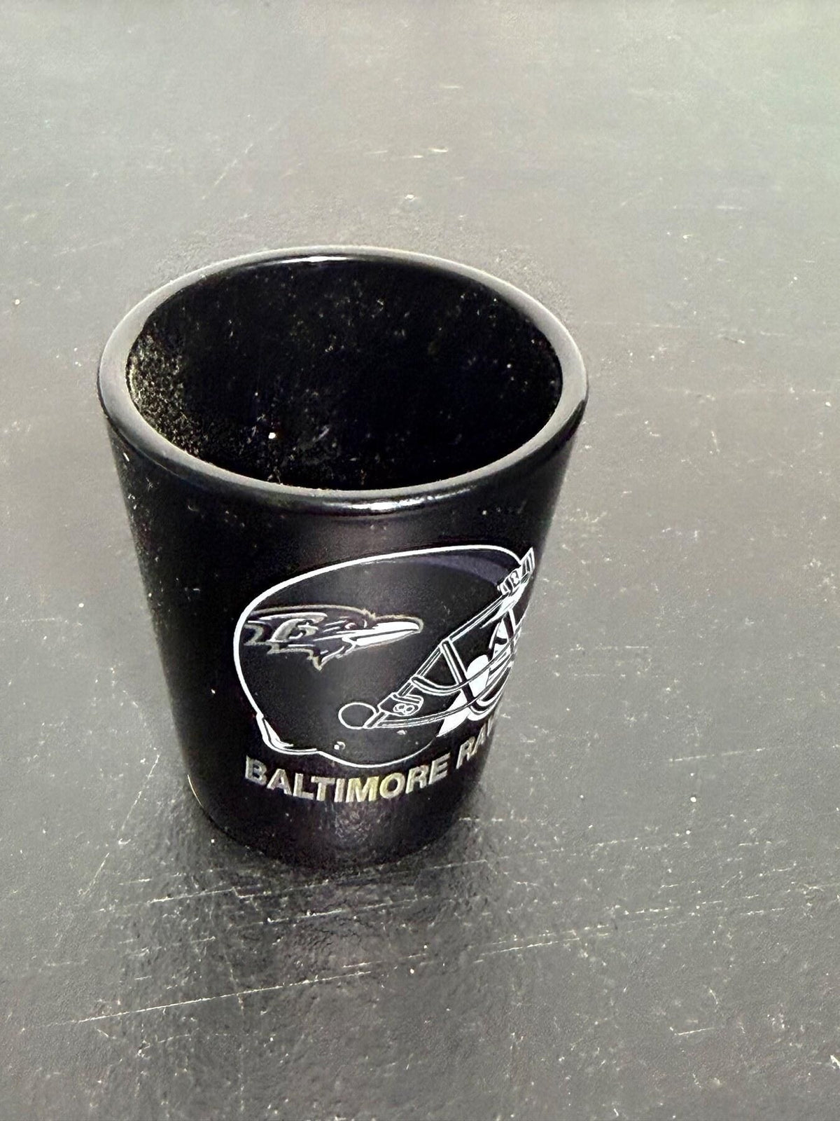 Baltimore Ravens NFL Football Helmet Black Shot Glass - Wormhole Thrift