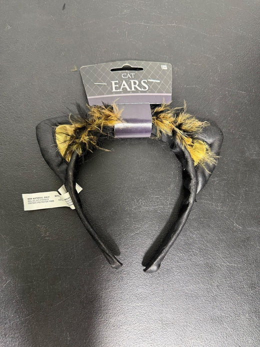 CostumesUSA Black Cat Ears Headband Faux Fur Costume Accessory - Wormhole Thrift