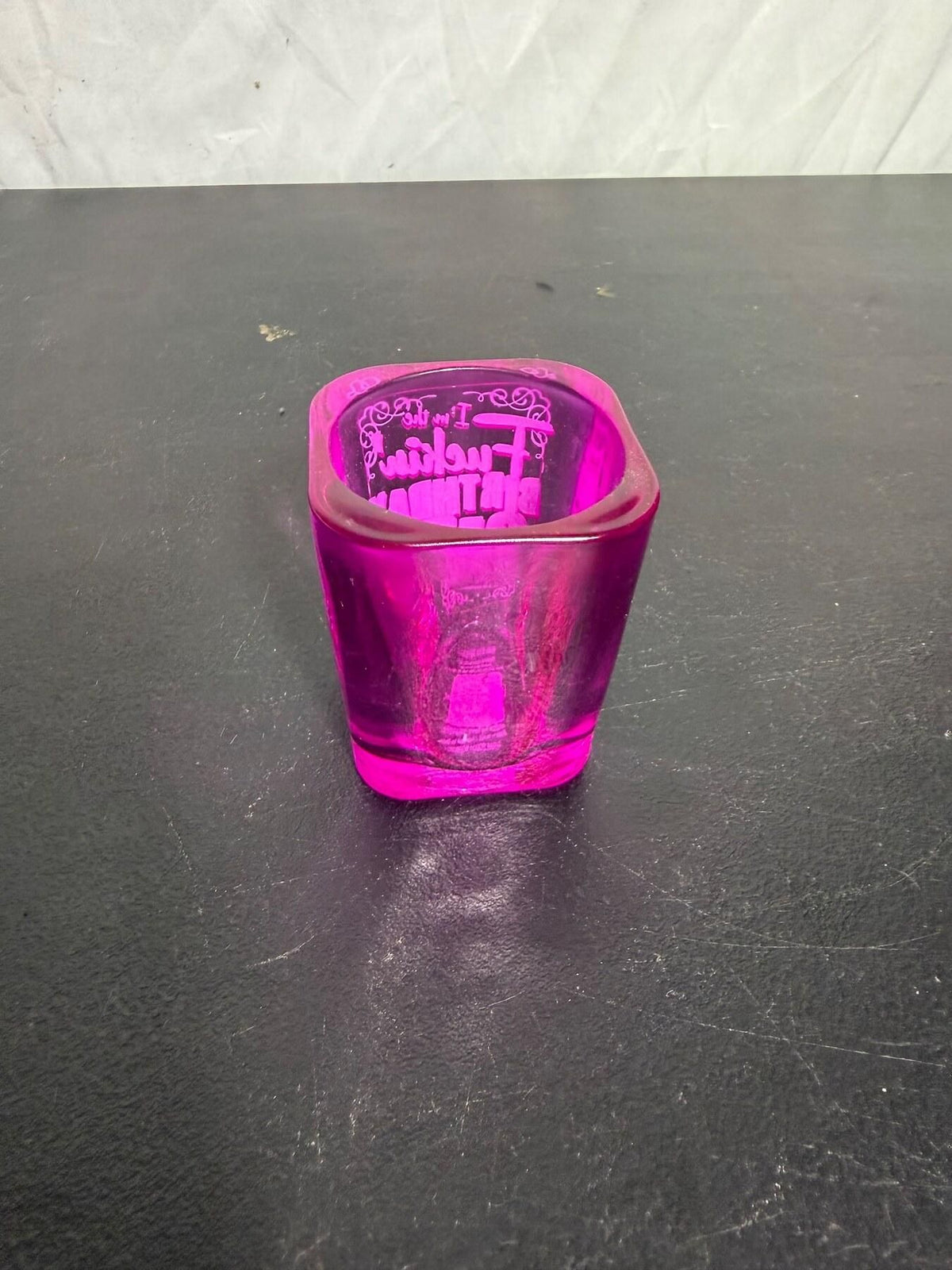 Silver Buffalo 'I'm the F***ing Birthday Girl' Pink Plastic Shot Glass - Wormhole Thrift