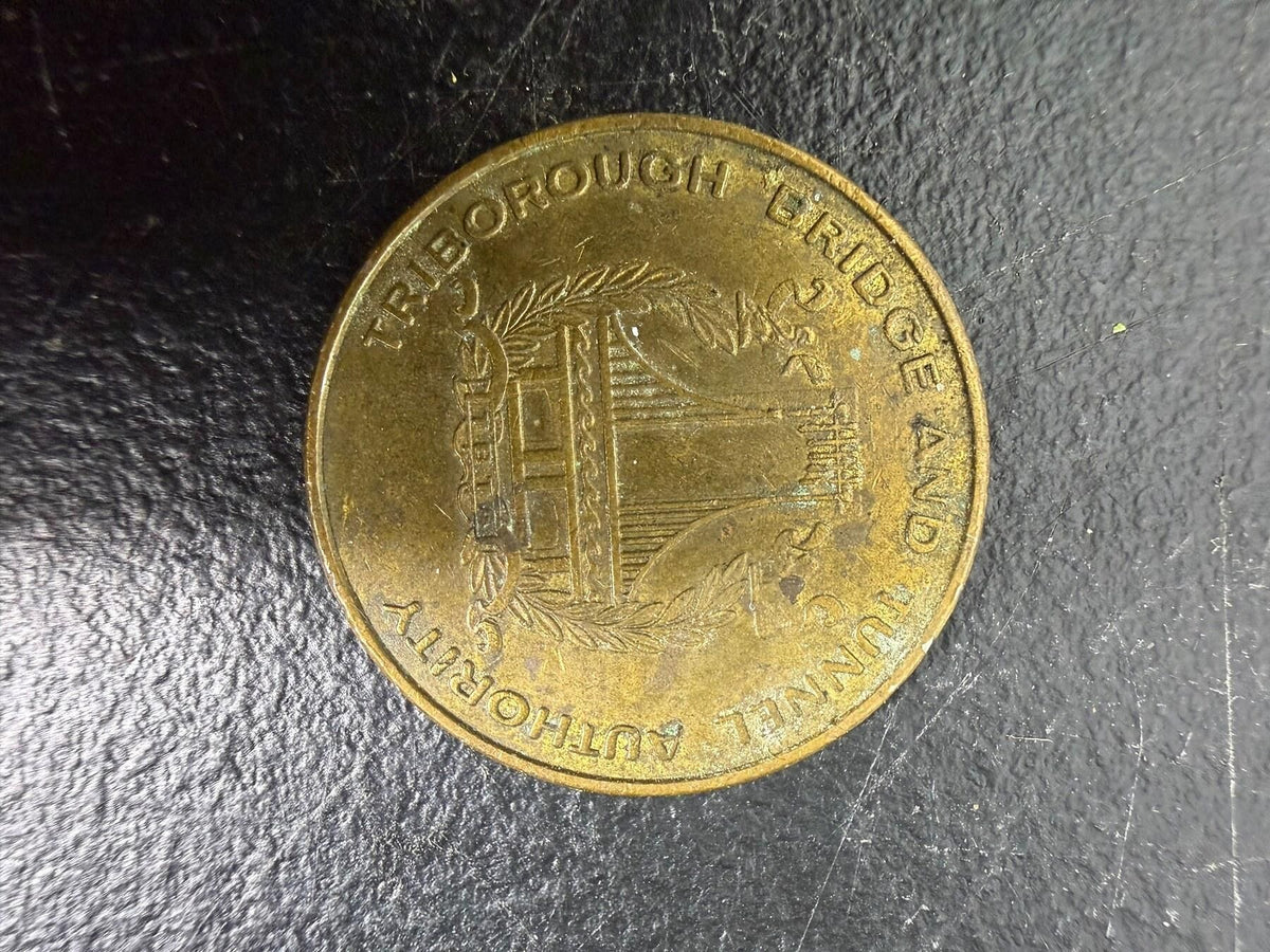 Vintage Staten Island Narrows Bridge TBTA Toll Token - Wormhole Thrift