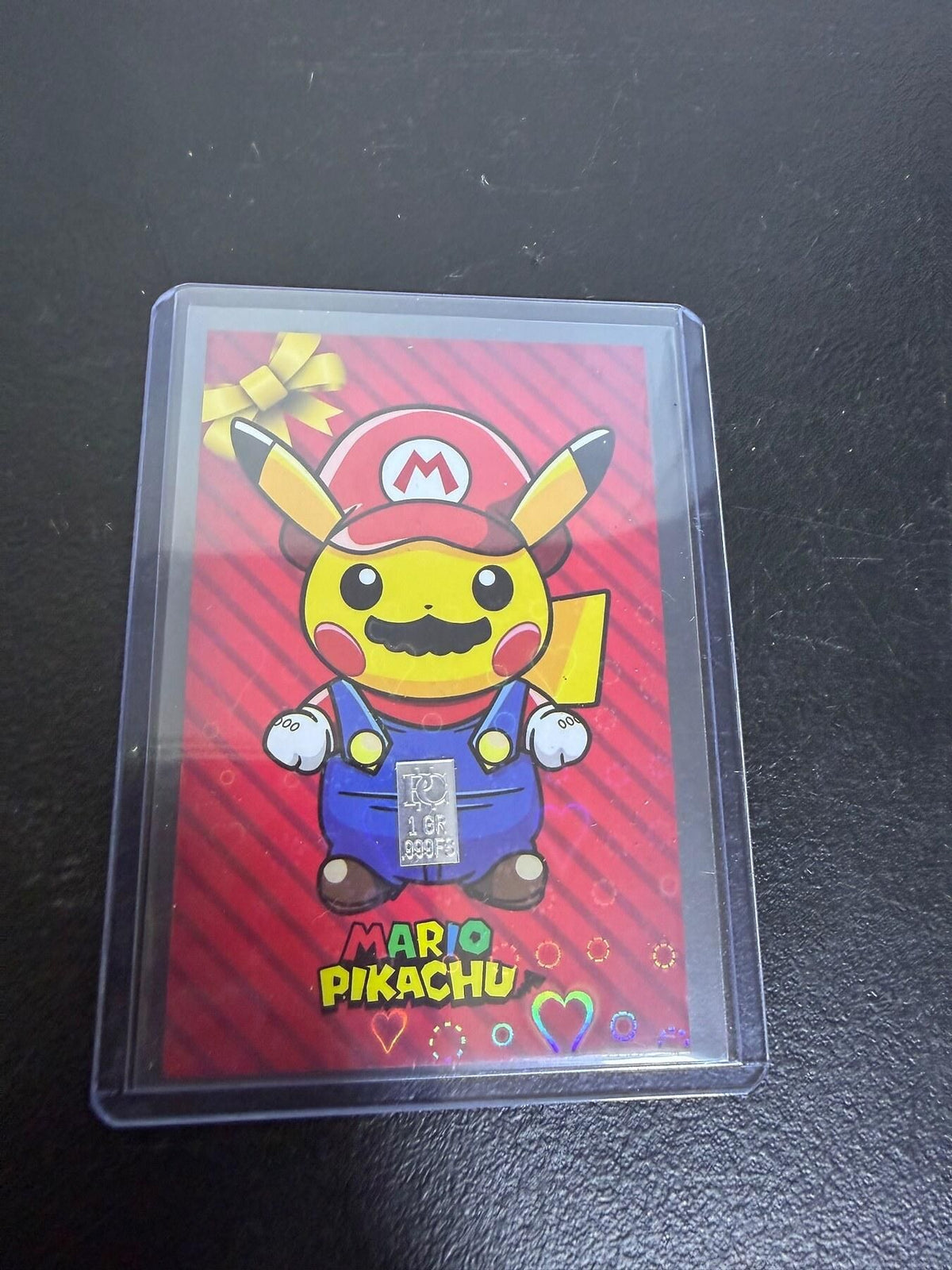 Pokémon Mario Pikachu 1 of 999 FS Collectible Christmas Card - Wormhole Thrift