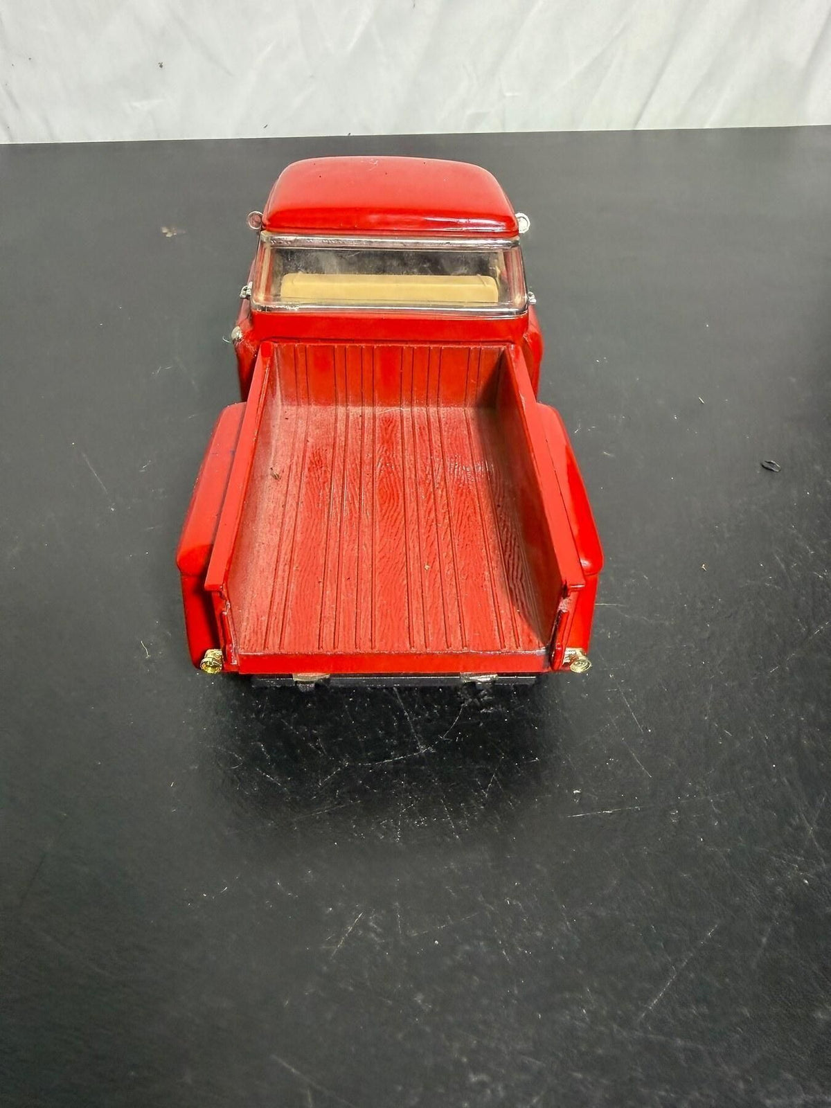 Vintage SS 1955 Chevy Stepside Pickup Truck 1:24 Diecast Model Red - Wormhole Thrift