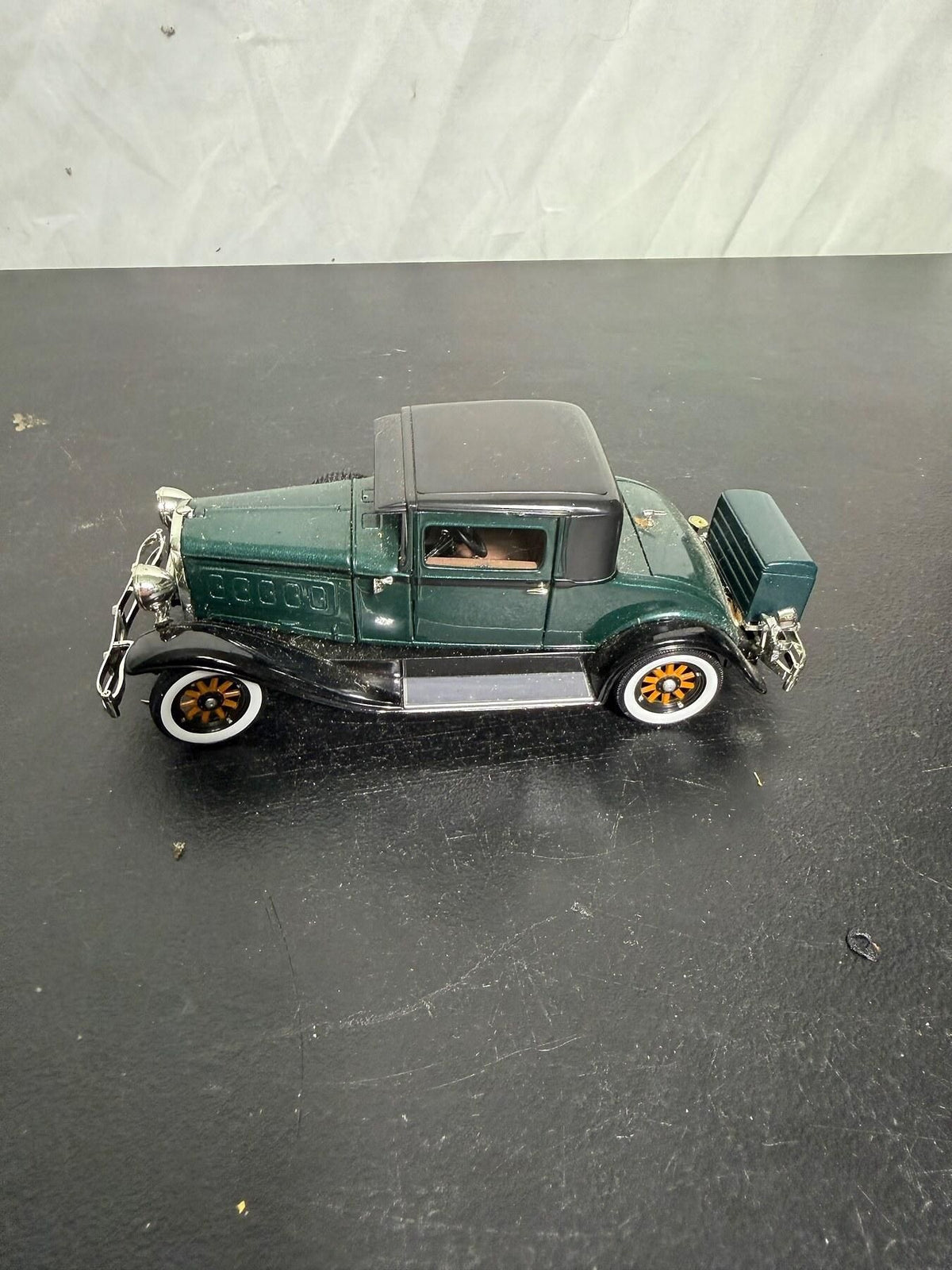 Vintage Signature 1930 Hudson Diecast Model Car Green Coupe - Wormhole Thrift