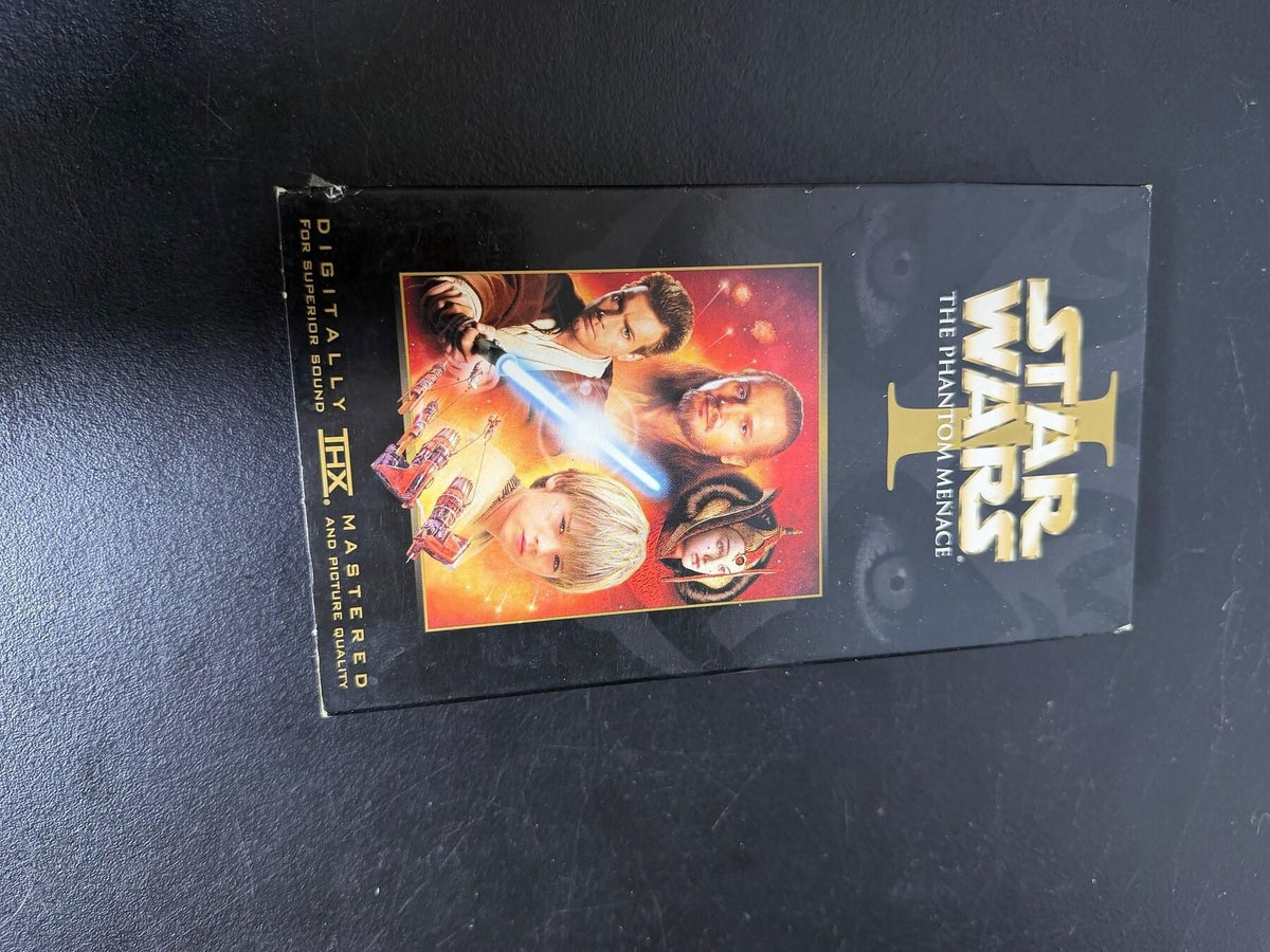 Vintage Star Wars Episode I The Phantom Menace VHS Tape 2000 Lucasfilm THX - Wormhole Thrift