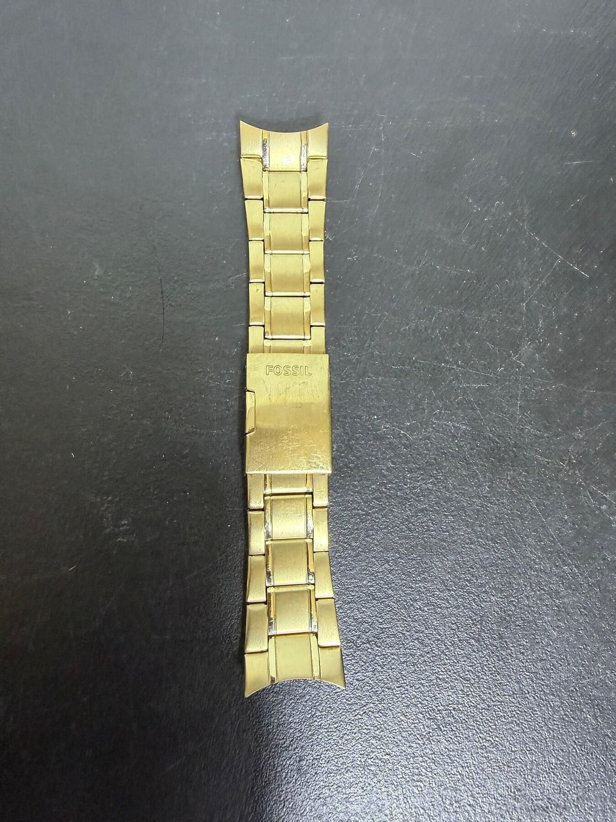 Fossil Gold Tone Stainless Steel Watch Band Bracelet - Wormhole Thrift