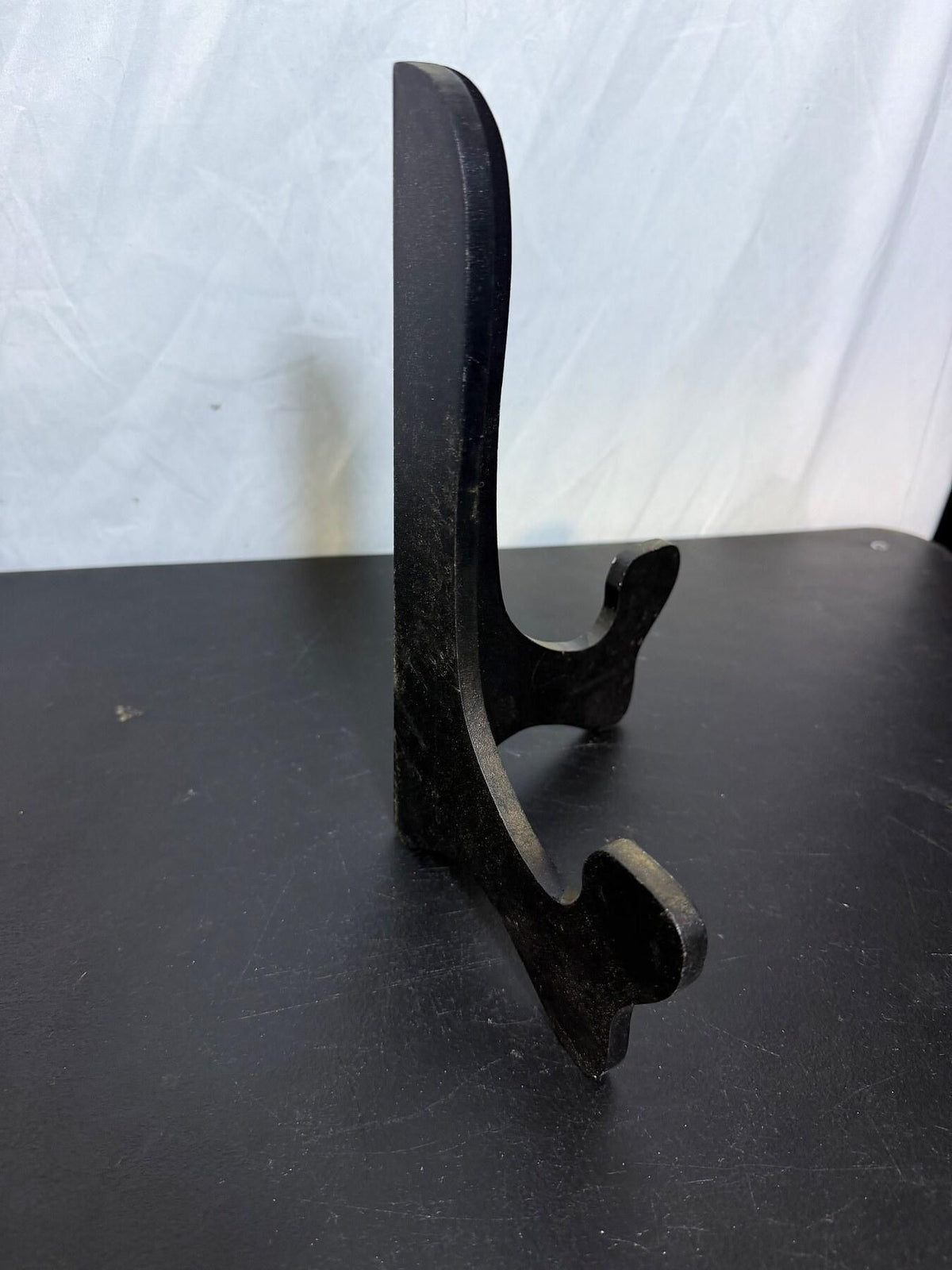 Foldable Black Wood Display Stand Easel for Plates Books Photos - Wormhole Thrift
