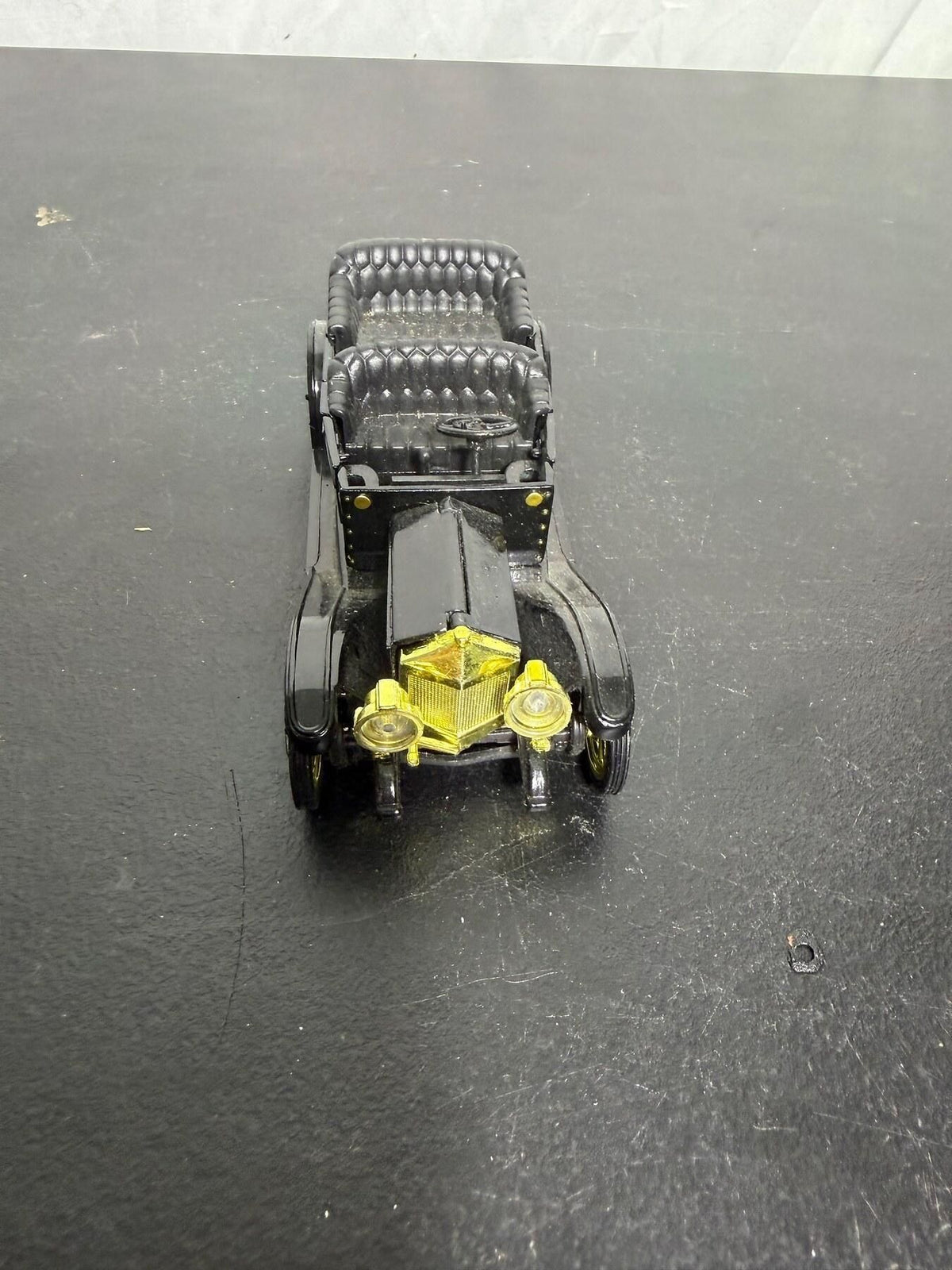 1911 Chevy Classic Six Model Car Black & Gold Toy Replica - Wormhole Thrift