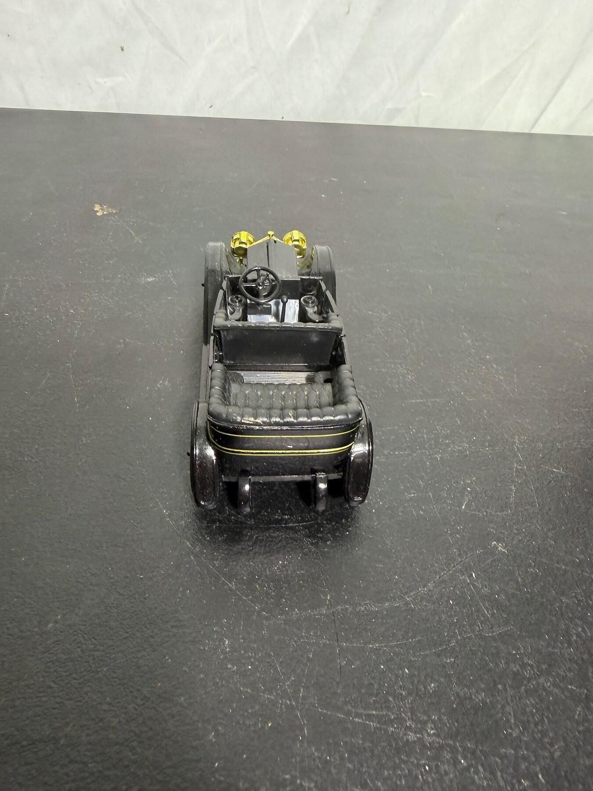 1911 Chevy Classic Six Model Car Black & Gold Toy Replica - Wormhole Thrift