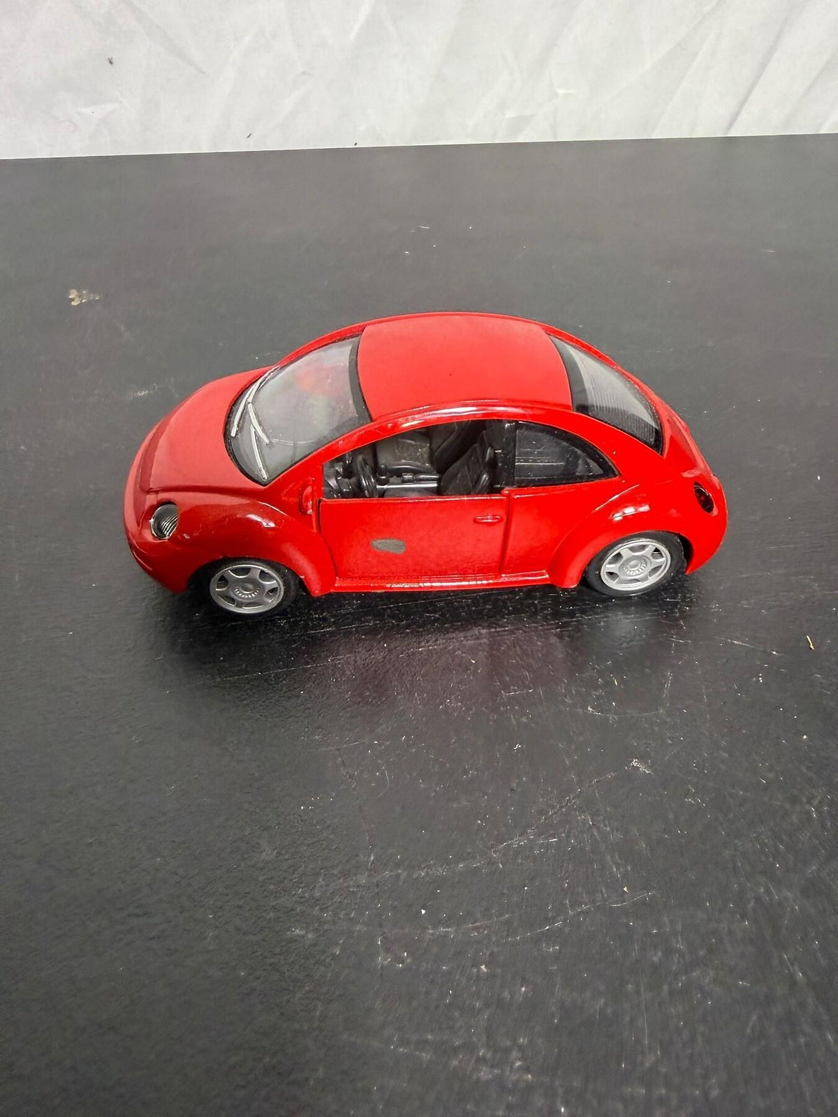 Vintage SMART TOYS 1999 Red Volkswagen New Beetle Toy Car - Wormhole Thrift
