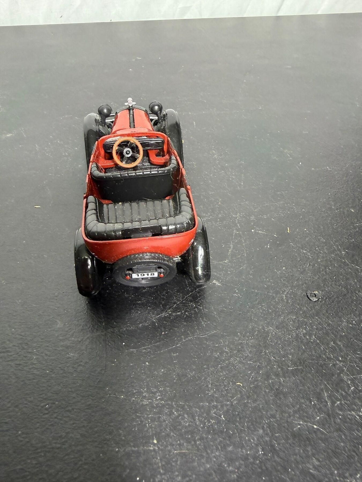 Vintage 1918 Chevrolet 490 Touring Diecast Model Car Red Black - Wormhole Thrift