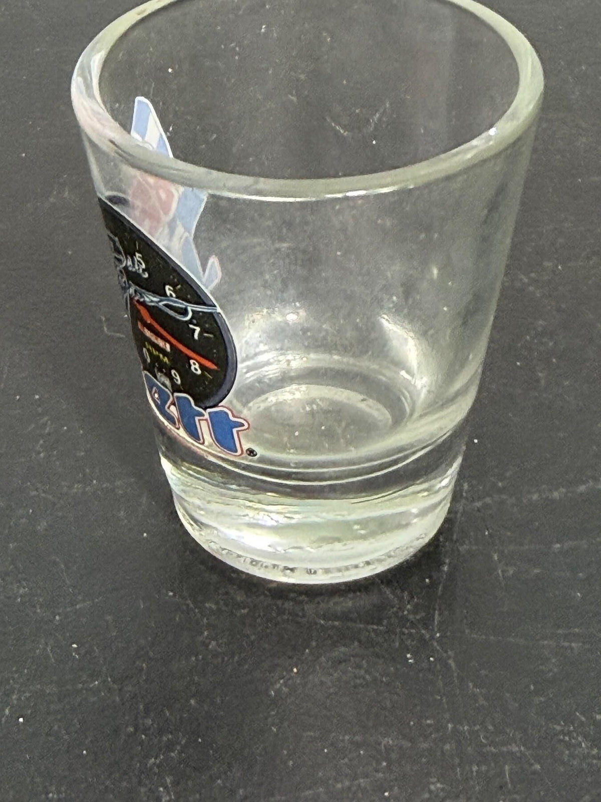 Vintage Dale Jarrett #88 NASCAR Racing Clear Glass Shot Glass - Wormhole Thrift