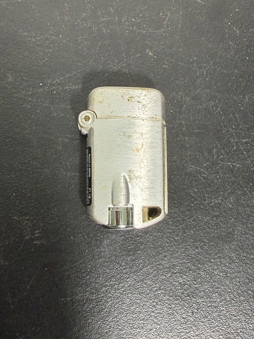 Silver Tone Metal Butane Lighter - Made in China - Wormhole Thrift