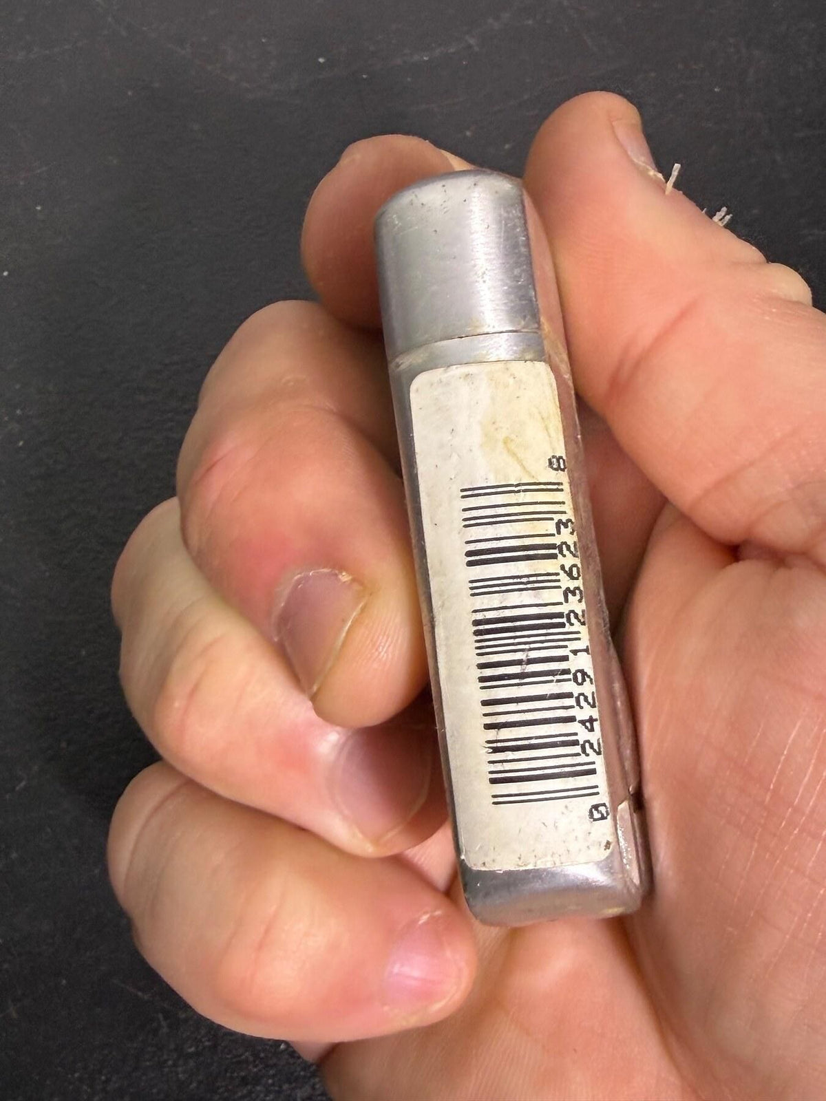 Silver Tone Metal Butane Lighter - Made in China - Wormhole Thrift