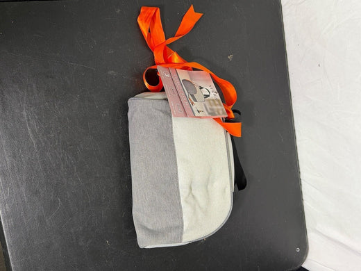 Serra 3-Piece Cosmetic Bag Set - Grey & Orange Travel Organizer New w/ Tags - Wormhole Thrift