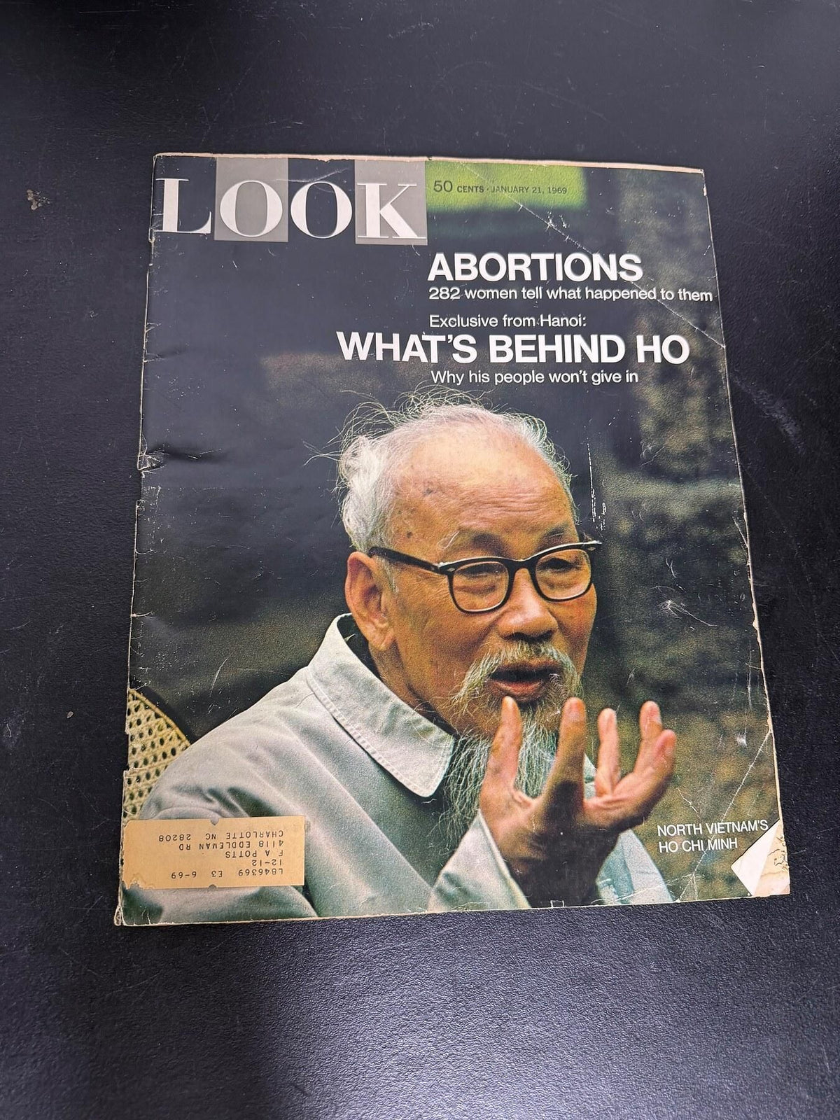 Vintage LOOK Magazine January 21, 1969 Ho Chi Minh Abortions Vietnam War - Wormhole Thrift