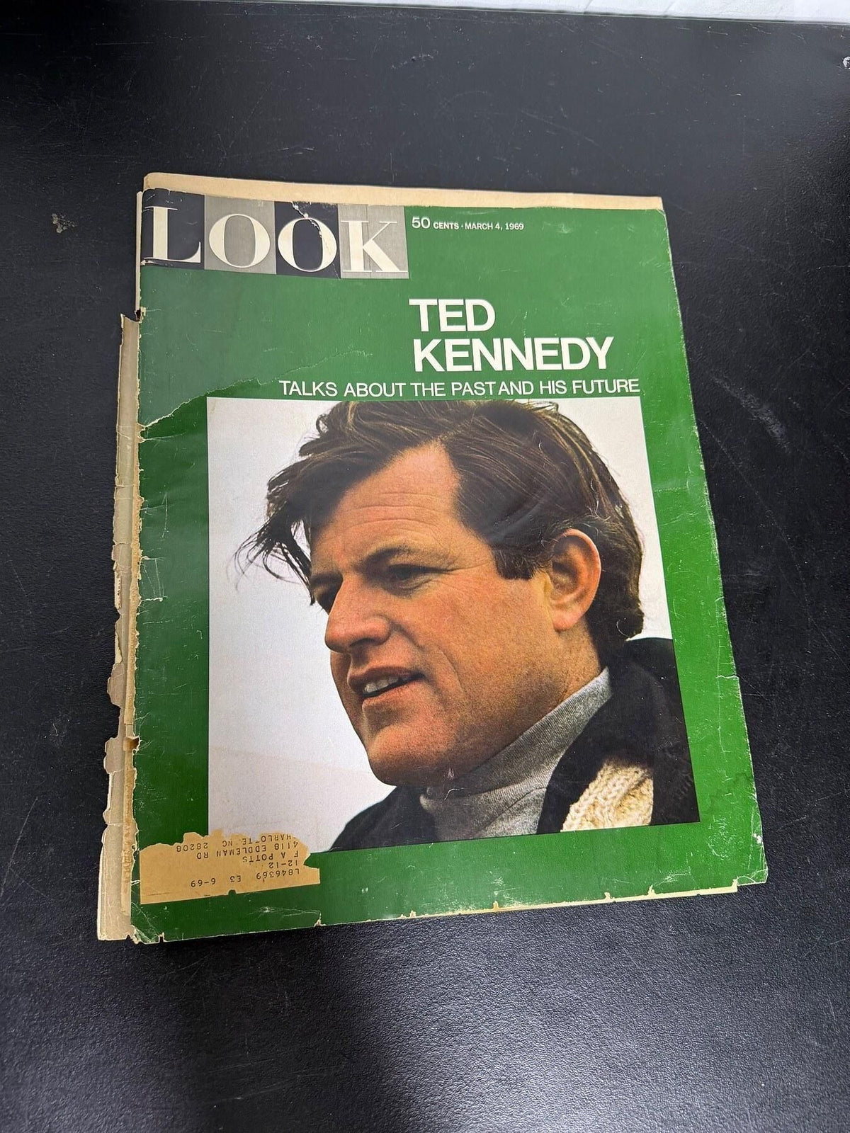 Vintage LOOK Magazine March 4, 1969 Ted Kennedy Cover - Wormhole Thrift