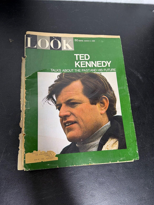 Vintage LOOK Magazine March 4, 1969 Ted Kennedy Cover - Wormhole Thrift