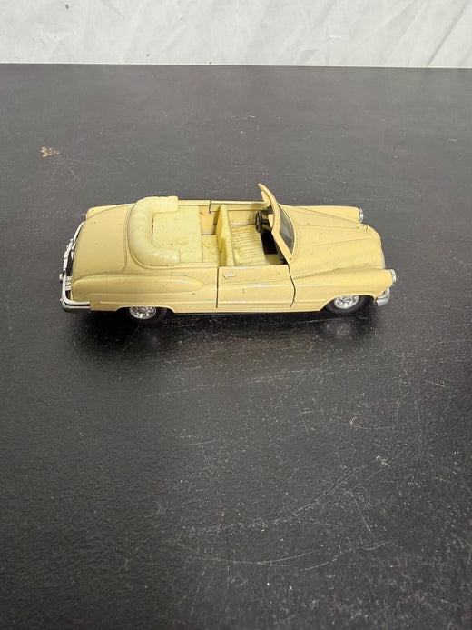 Retro Style Yellow Diecast Convertible Model Car - Made in China No. 6804 - Wormhole Thrift