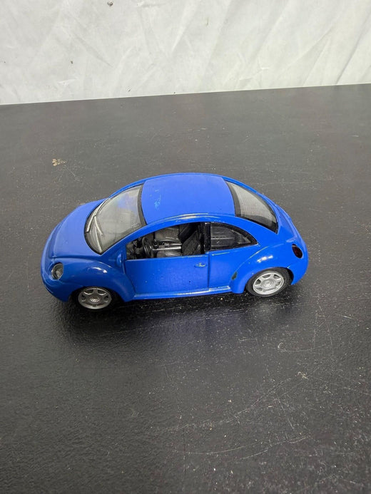 Vintage Smart Toys Volkswagen VW New Beetle Blue Toy Car 1999 - Wormhole Thrift