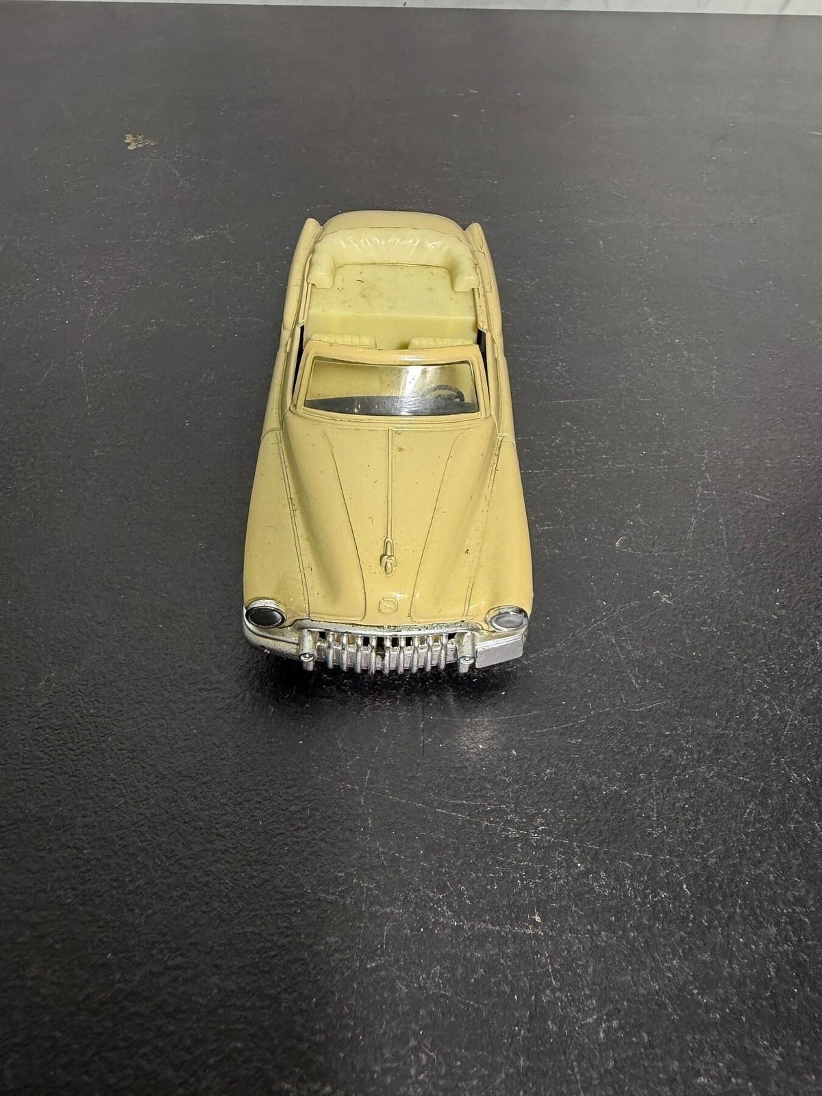 Retro Style Yellow Diecast Convertible Model Car - Made in China No. 6804 - Wormhole Thrift