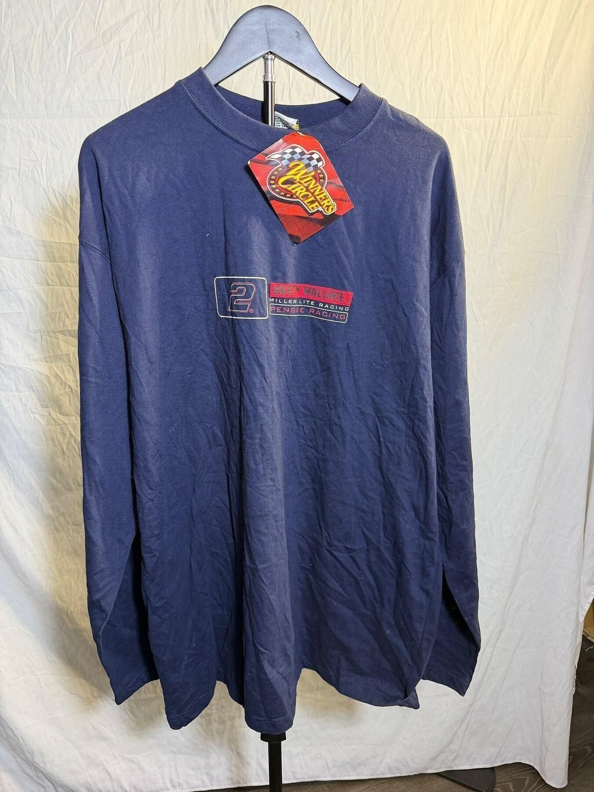 Winners Circle Rusty Wallace #2 Miller Lite Penske Racing Long Sleeve - Wormhole Thrift