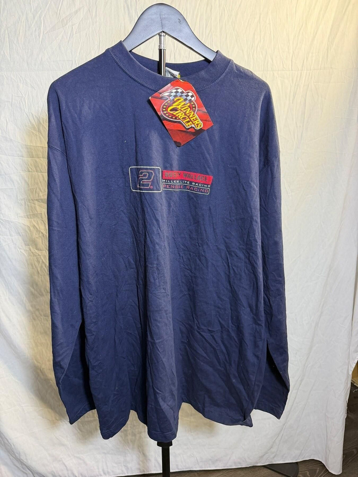 Winners Circle Rusty Wallace #2 Miller Lite Penske Racing Long Sleeve - Wormhole Thrift