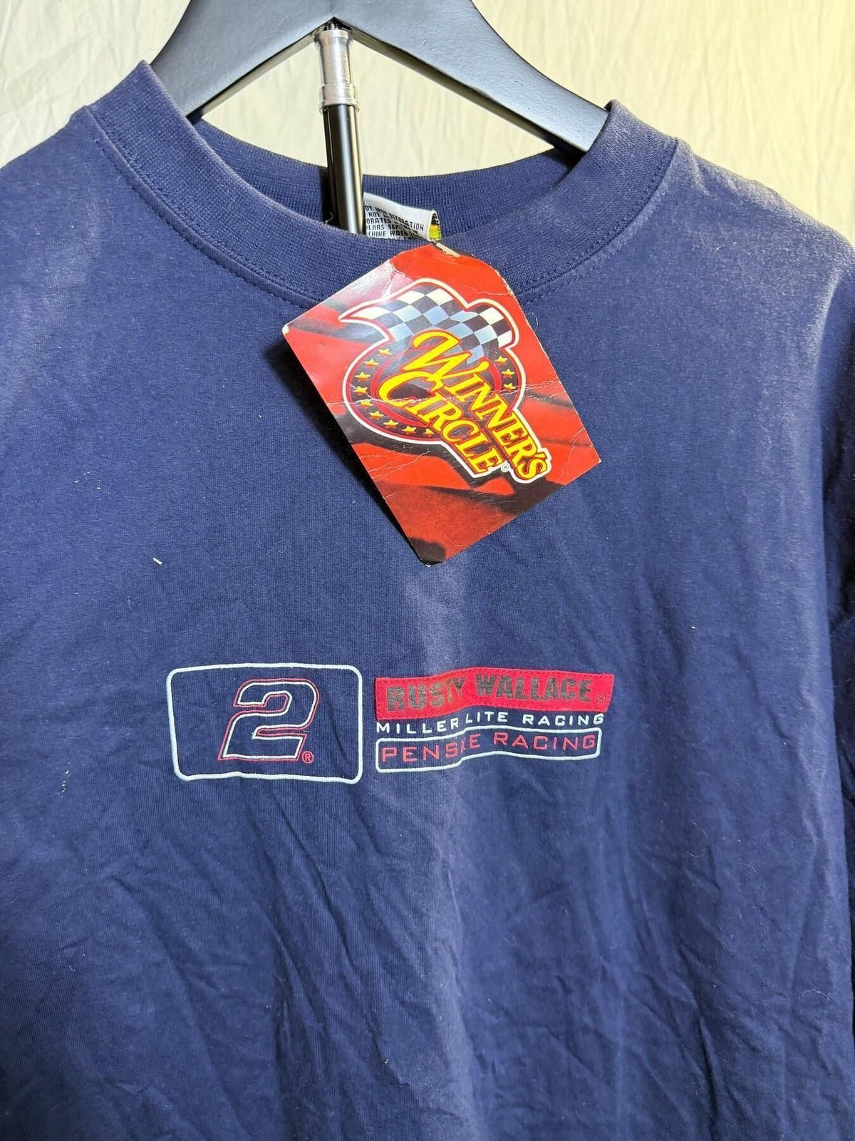 Winners Circle Rusty Wallace #2 Miller Lite Penske Racing Long Sleeve - Wormhole Thrift