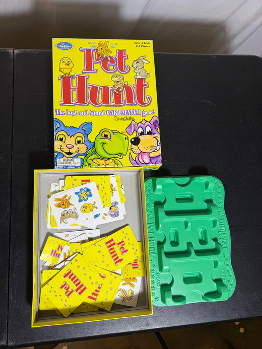 ThinkFun Pet Hunt Lost & Found Card Match Game 2002 - Wormhole Thrift