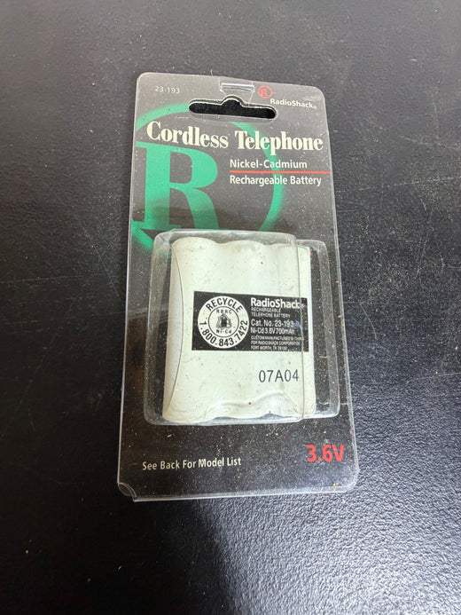 Vintage RadioShack 23-193 Cordless Phone Ni-Cd Battery 3.6V 700mAh - Wormhole Thrift