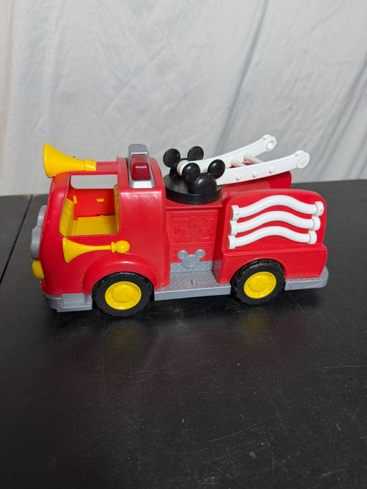 Disney Just Play Mickey Mouse Funhouse Fire Truck Toy Vehicle - Wormhole Thrift