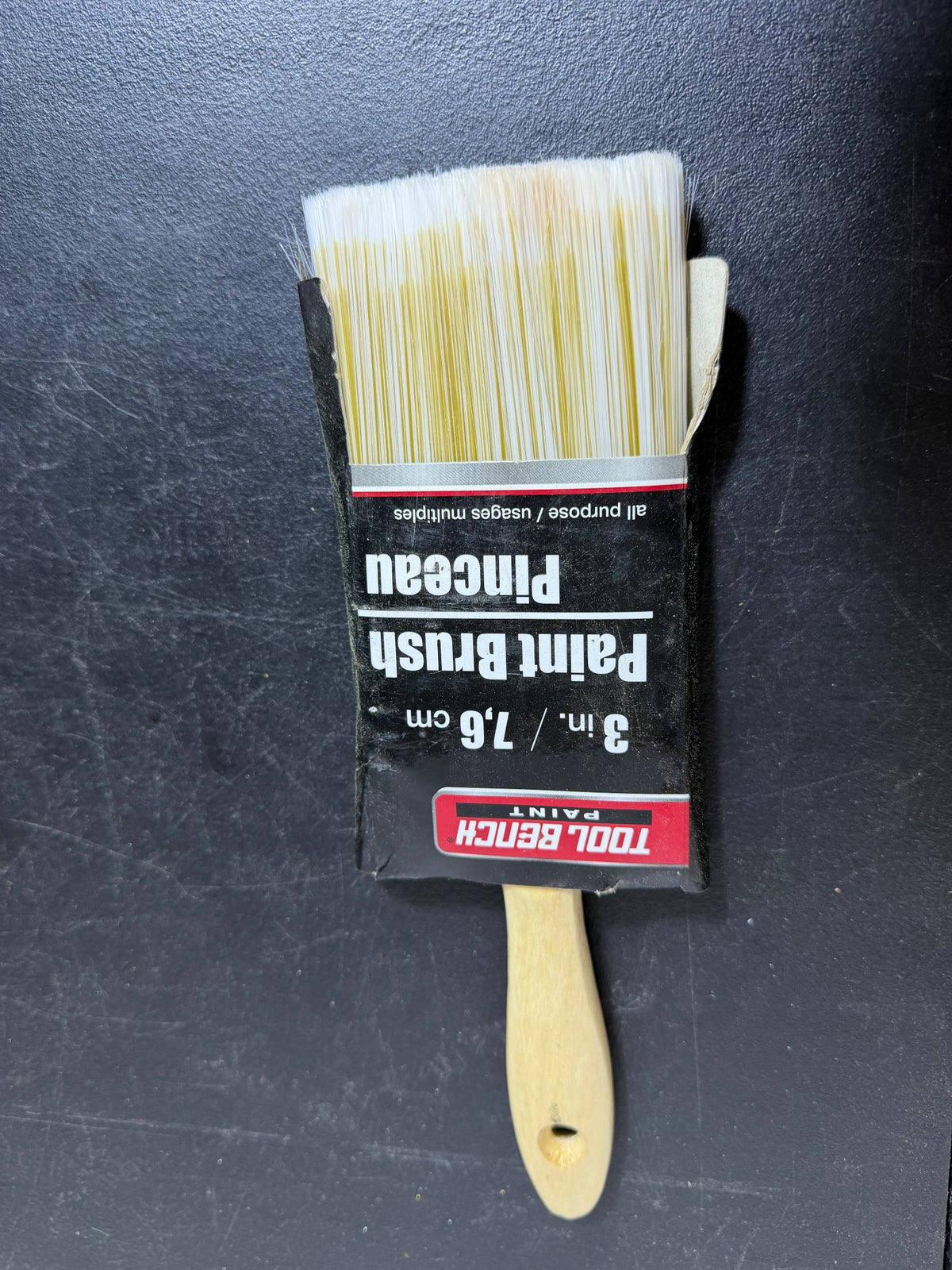 TOOL BENCH 3-inch All Purpose Paint Brush with Wood Handle - Wormhole Thrift