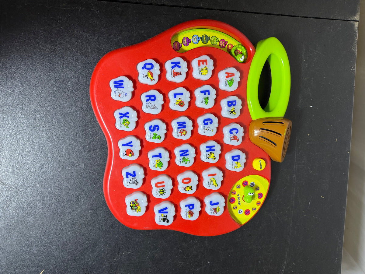 VTech Alphabet Apple Electronic Learning Toy Model 1010 - Wormhole Thrift