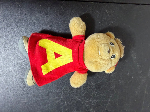 Vintage 1987 Alvin and the Chipmunks Plush Toy Red A Shirt - Wormhole Thrift