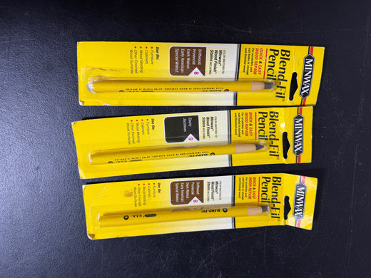 Vintage Minwax Blend-Fil Wood Repair Pencils Lot of 3 - Dark Walnut & Ebony - Wormhole Thrift