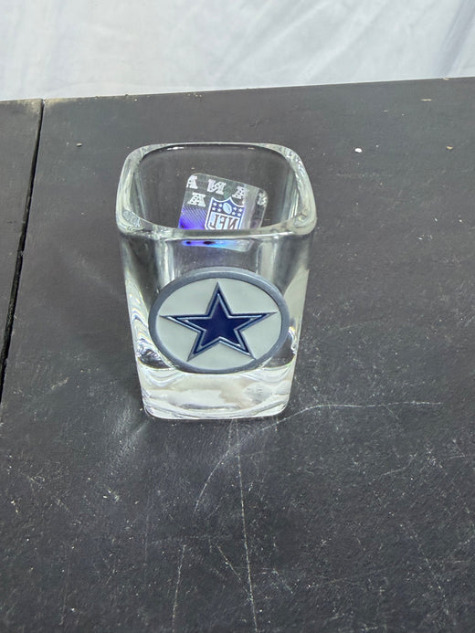 Dallas Cowboys NFL Square Shot Glass Football Sports Memorabilia - Wormhole Thrift