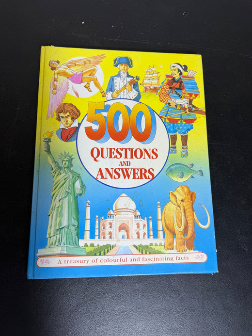 Vintage 500 Questions & Answers Book Grandreams Limited 1996 Hardcover - Wormhole Thrift