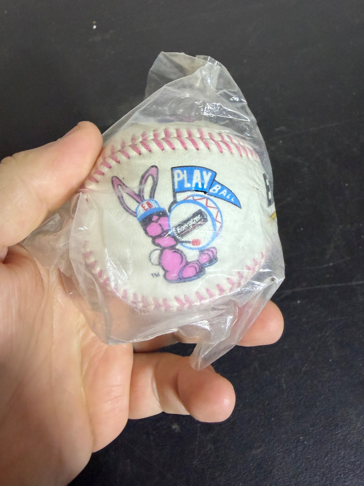 Vintage Energizer Bunny Play Ball Promotional Baseball - Wormhole Thrift