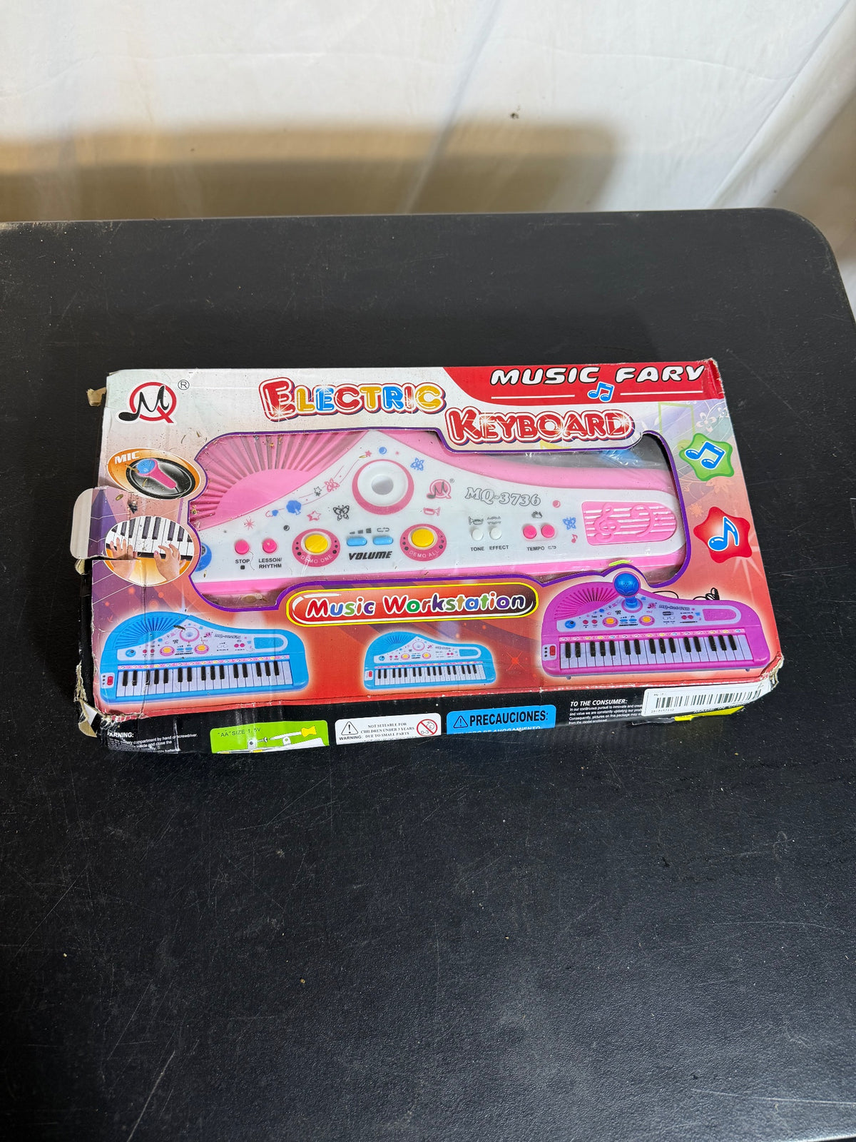 MUSIC FARV MQ-3736 37-Key Electric Keyboard Toy Music Workstation - Wormhole Thrift