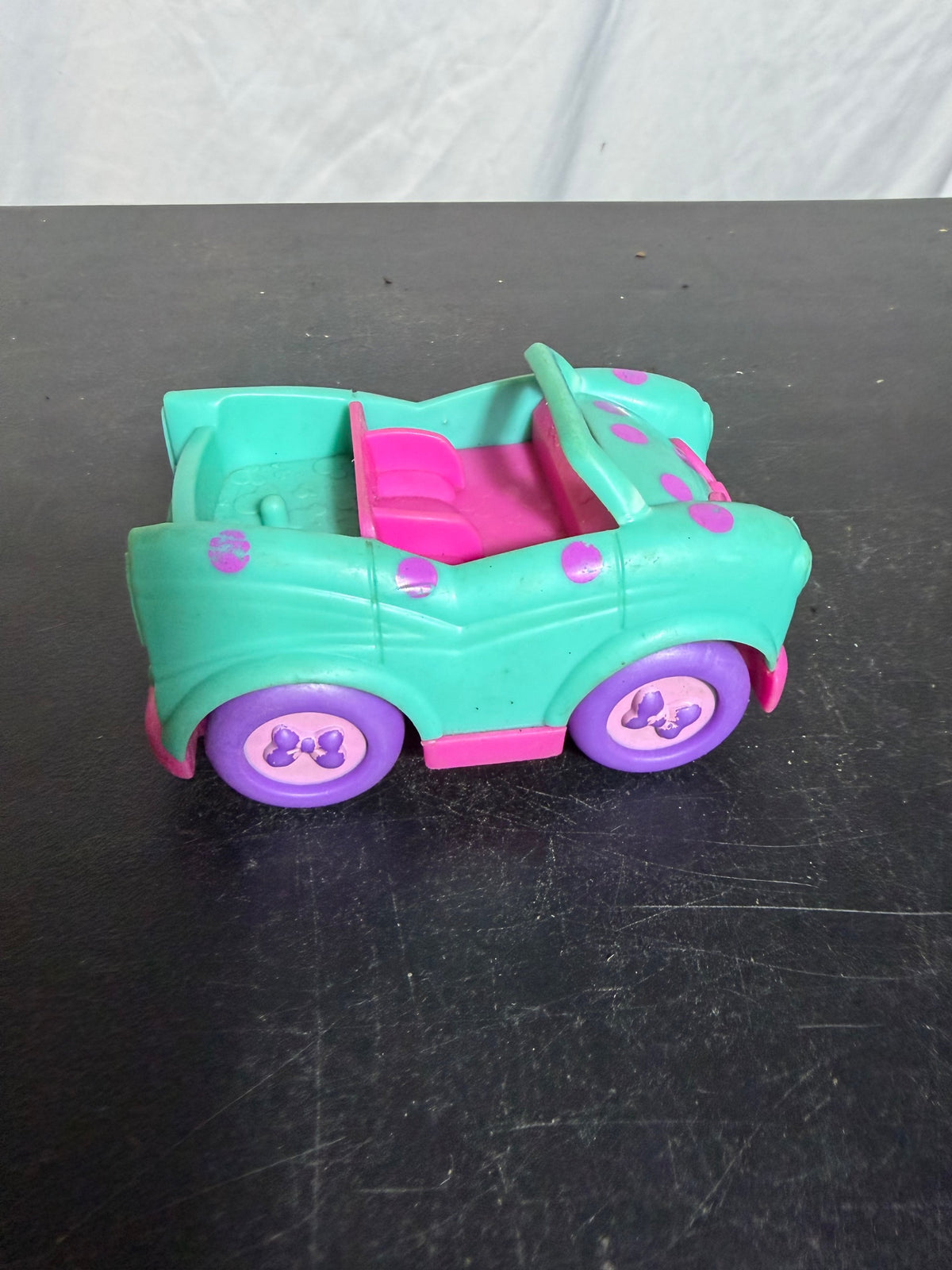 Disney Minnie Mouse Mattel Teal Pink Purple Toy Car CJG74 - Wormhole Thrift