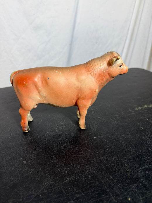 Vintage Creative Playthings Plastic Bull Steer Farm Animal Figure Toy - Wormhole Thrift