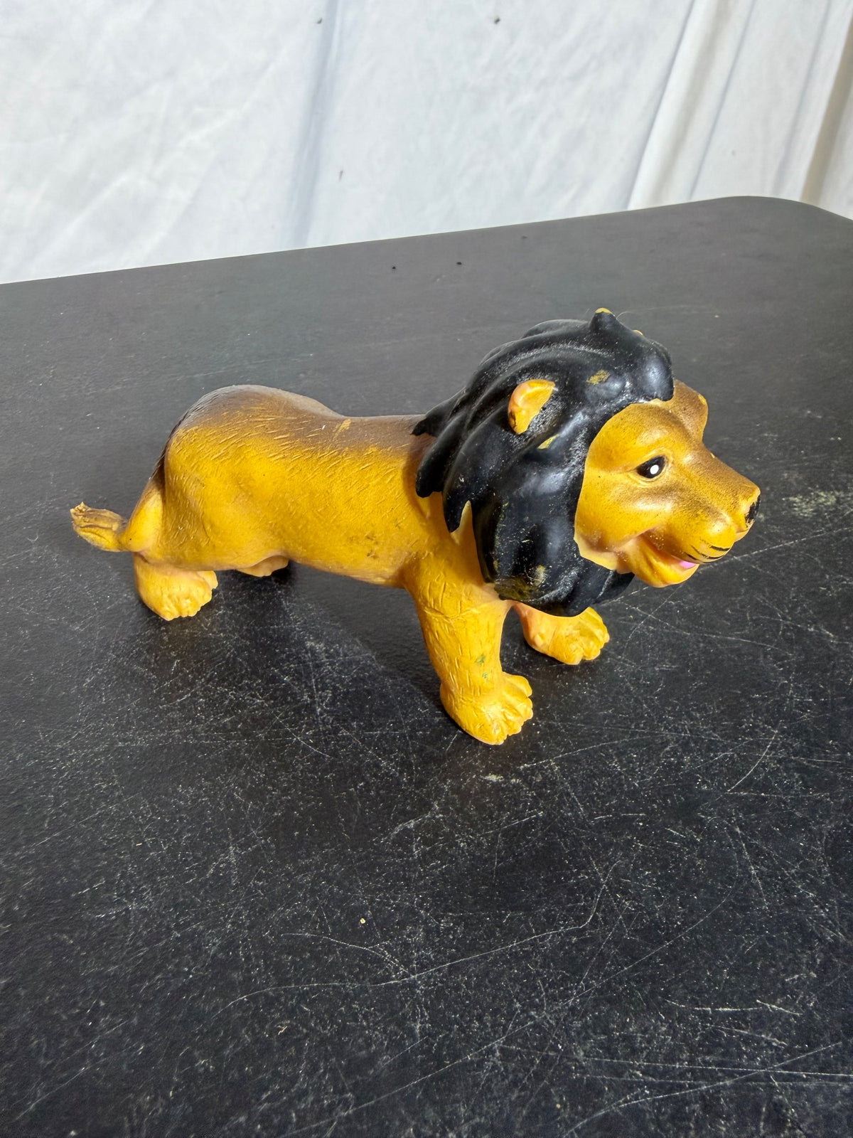LION Brand Plastic Lion Figurine Toy 2005 Made in China - Wormhole Thrift