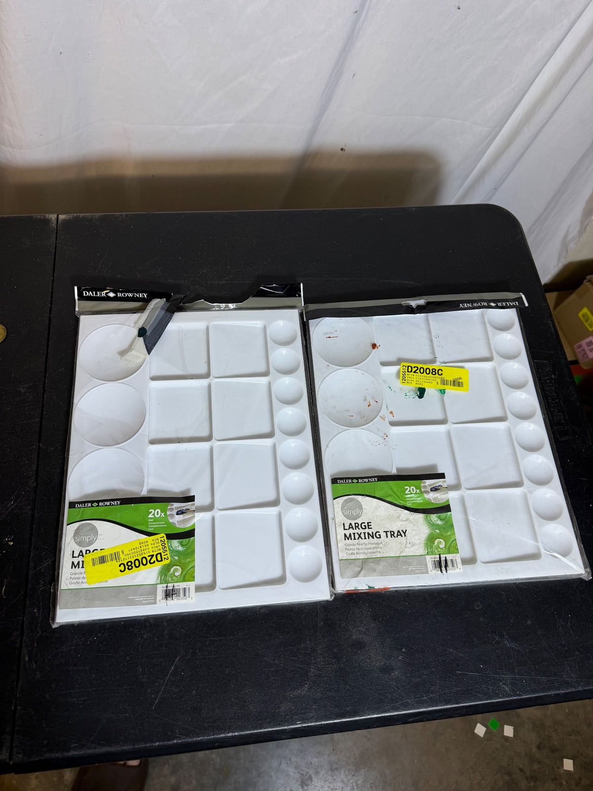 Daler Rowney Simply Large Mixing Tray Art Palettes - 2 Pack - Wormhole Thrift