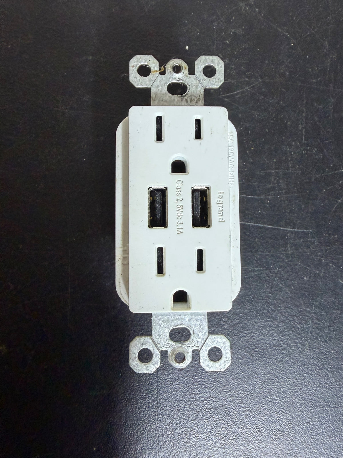 Legrand Pass & Seymour 15A 125V AC Duplex Outlet with Dual USB Charger - Wormhole Thrift