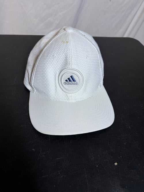 Adidas Climalite A-FLEX White Baseball Cap Hat L/XL - Wormhole Thrift