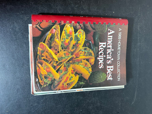 Vintage 1989 America's Best Recipes Hometown Collection Spiral Cookbook - Wormhole Thrift
